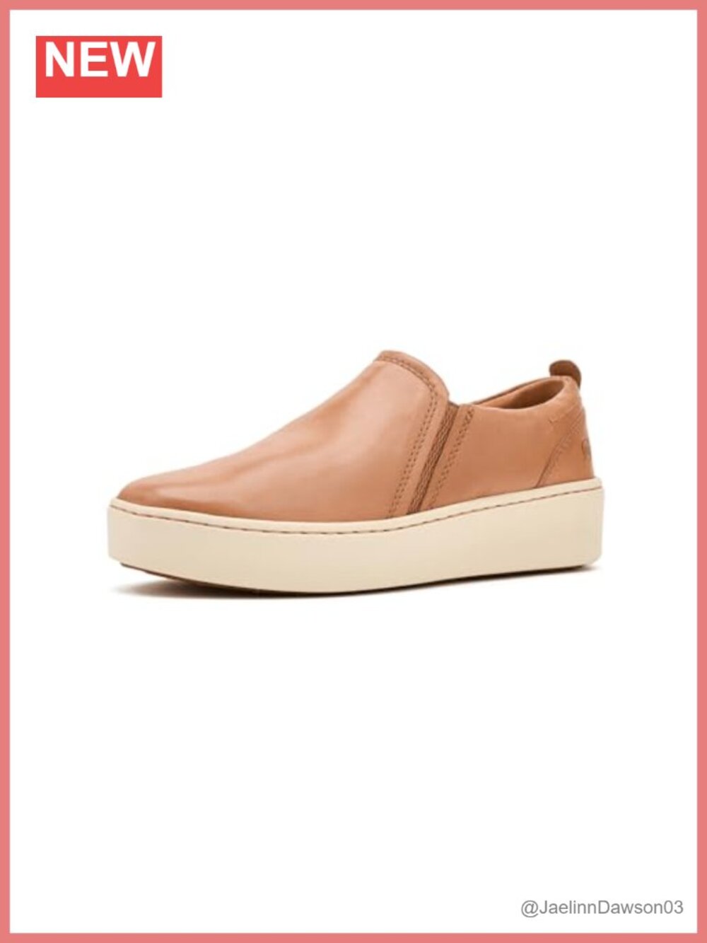 Women's Leather Slip-On Loafers Cushioned Comfort Casual